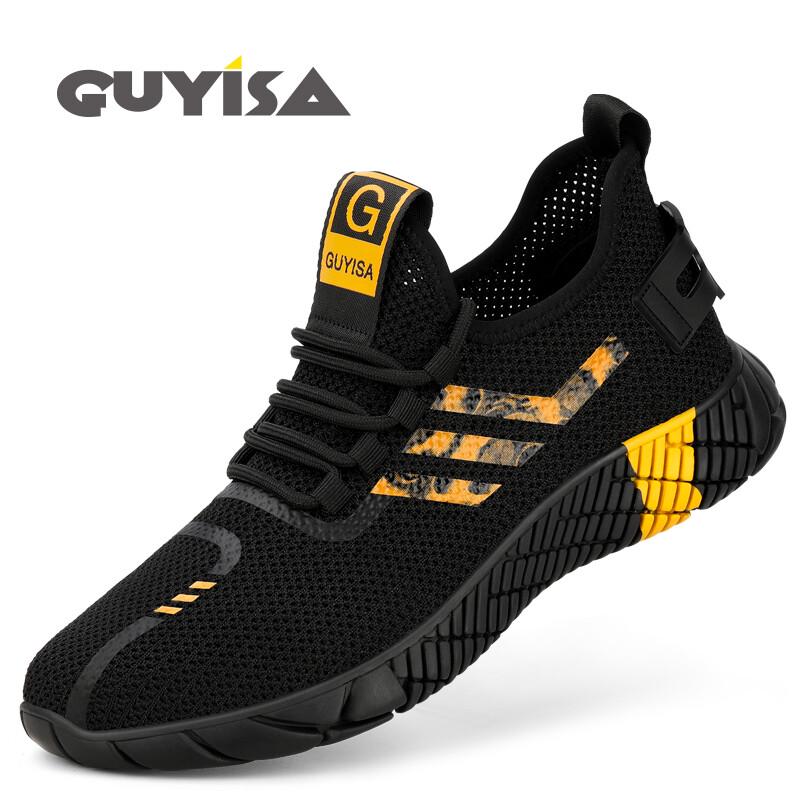 Guyisa Men s Summer Breathable Steel Toe Safety Work Shoes 2008 42