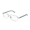 Gucci Brand Name Printing On Temples, Irregular Shape, Optical Frame, Same Style for Men and Women, Silver