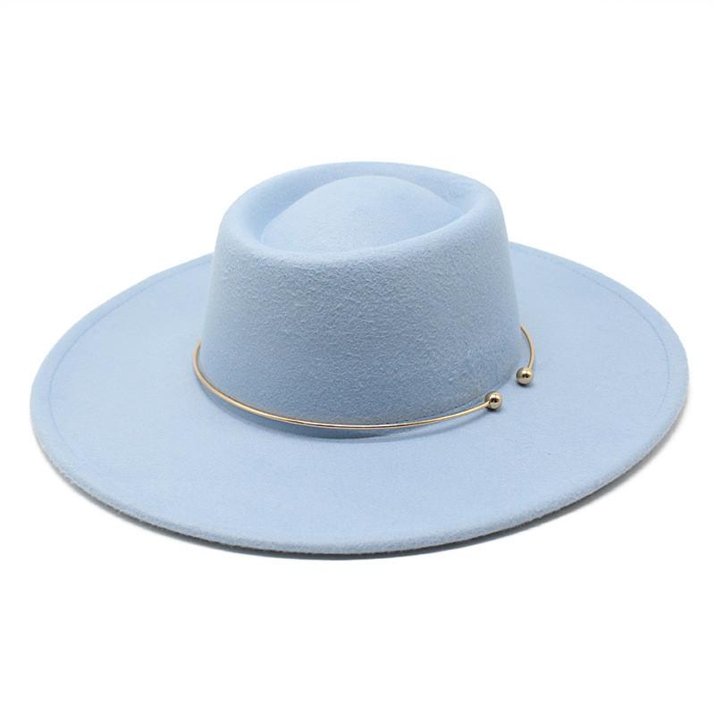 Wool Felt Classic Bowler Hat With Wide Brim For Outdoor Casual Wear