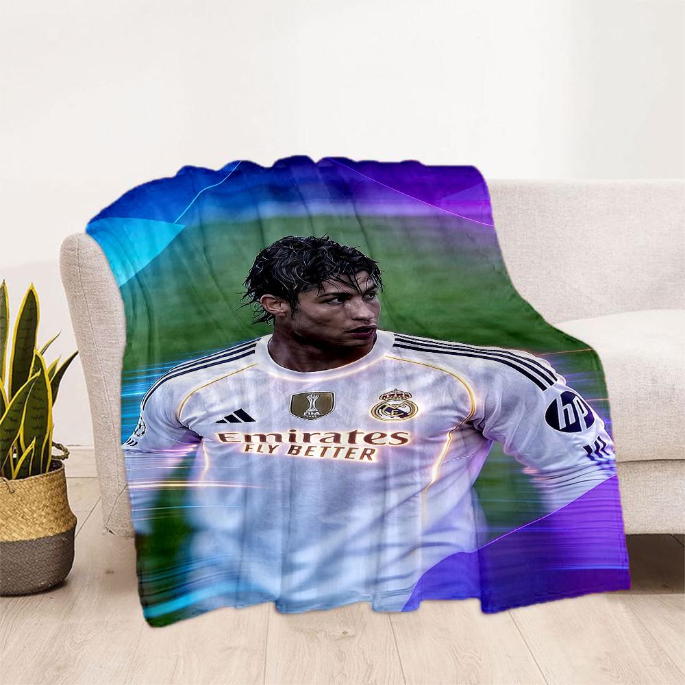 Cristiano Ronaldo Blanket Comfortable Great For Bed Bedding Sofa Allseason Use Stylish Decor Suitable For Gifting Relatives And Friends
