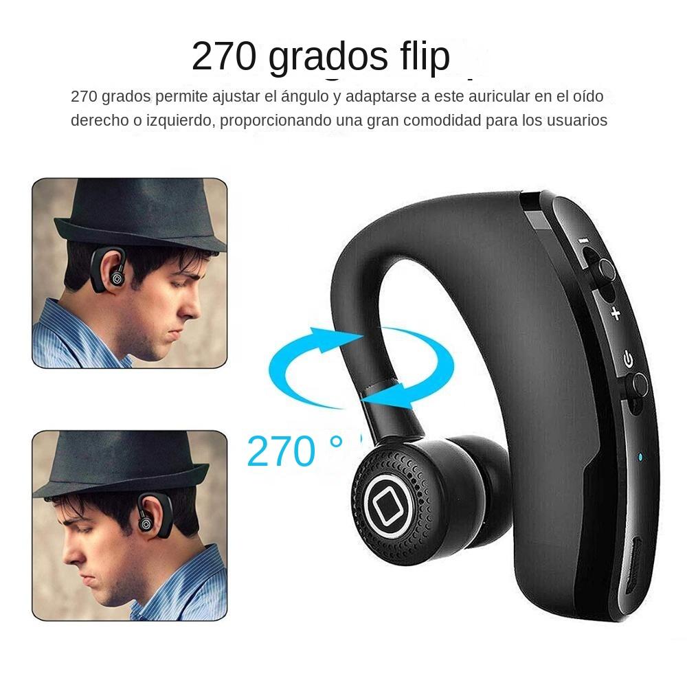V9 Business Bluetooth Earphone TWS Stereo Bluetooth Headset Wireless Hanging Earbuds Sport Handsfree Earphone with Mic for Phone