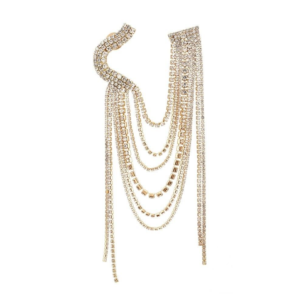 Chaîne à pampilles Broche de col de costume Épaulettes Frange Marquage d'épaule Flash d'épaule Unique Cadeau Unisexe