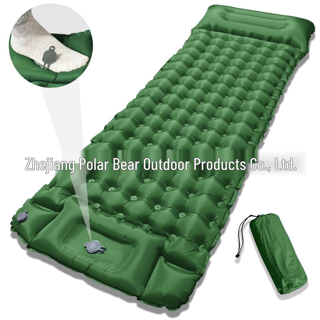 LT-88 Foot Pump Inflatable Ultra-light TPU Sleeping Pad for Camping & Outdoors