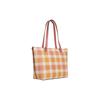 New COACH Gallery Coated Canvas With Leather Tote Bag, Shopping Bag, Shoulder Bag Women's Toffee & Gold Zip Closure C8755-IMTVT
