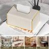 European Style Napkin Holder High Quality Paper Storage Container Streak Tissue Box  Dining Table