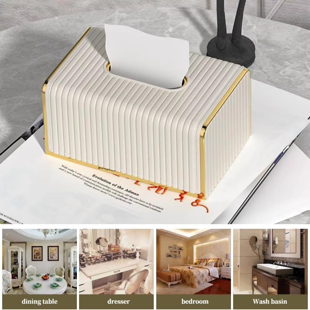 European Style Napkin Holder High Quality Paper Storage Container Streak Tissue Box Dining Table