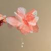 Intellectually Elegant Wind Snow Spun Flower Tassel Women's Hairpin New Chinese Style Niche Design Cheongsam Coiled Hair Hairpin