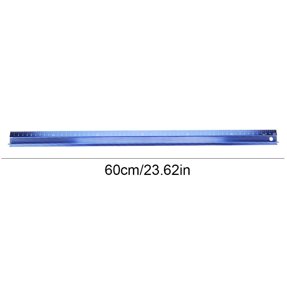 20CM 30CM 45CM 60CM L-Type Cutting Ruler Straight Edge Ruler Non Slip Aluminum Alloy Straight Scale Ruler for Length Measurement