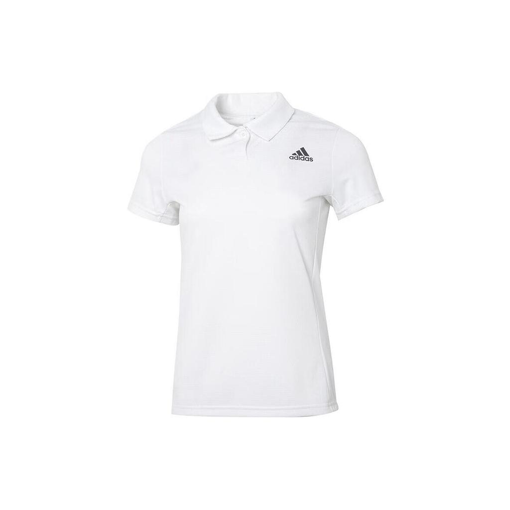 Adidas Polo Shirts Women's White Moderate Straight Fit HC2718