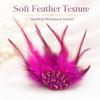 Handmade Rhinestone Feather Brooch Gothic Style Groom's Chest Flower  Party Accessory
