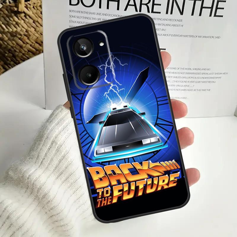 Back To The Future Time Machine For Realme 12 Pro Plus 11 10 9 C67 C55 C53 C35 C33 C30 C25s C21Y C15 GT3 GT5 GT Neo 5 Case