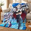 Anime Game A-Azue Lane Throw 240g Flannel Blanket, Suitable for Sofas, Beds, Offices, Exquisite Gift Blankets