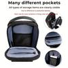 Men's Anti-Theft Chest Sling Bag Durable Oxford Fabric Motorcycle & Casual Sport Crossbody Bag Dual Zipper Compartments