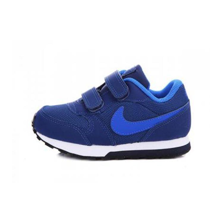 Nike MD Runner 2 Slip-Resistant Shock Absorbing Durable Breathable Low-Top Walking Shoes Baby Shoes Dark-Blue 806255-405