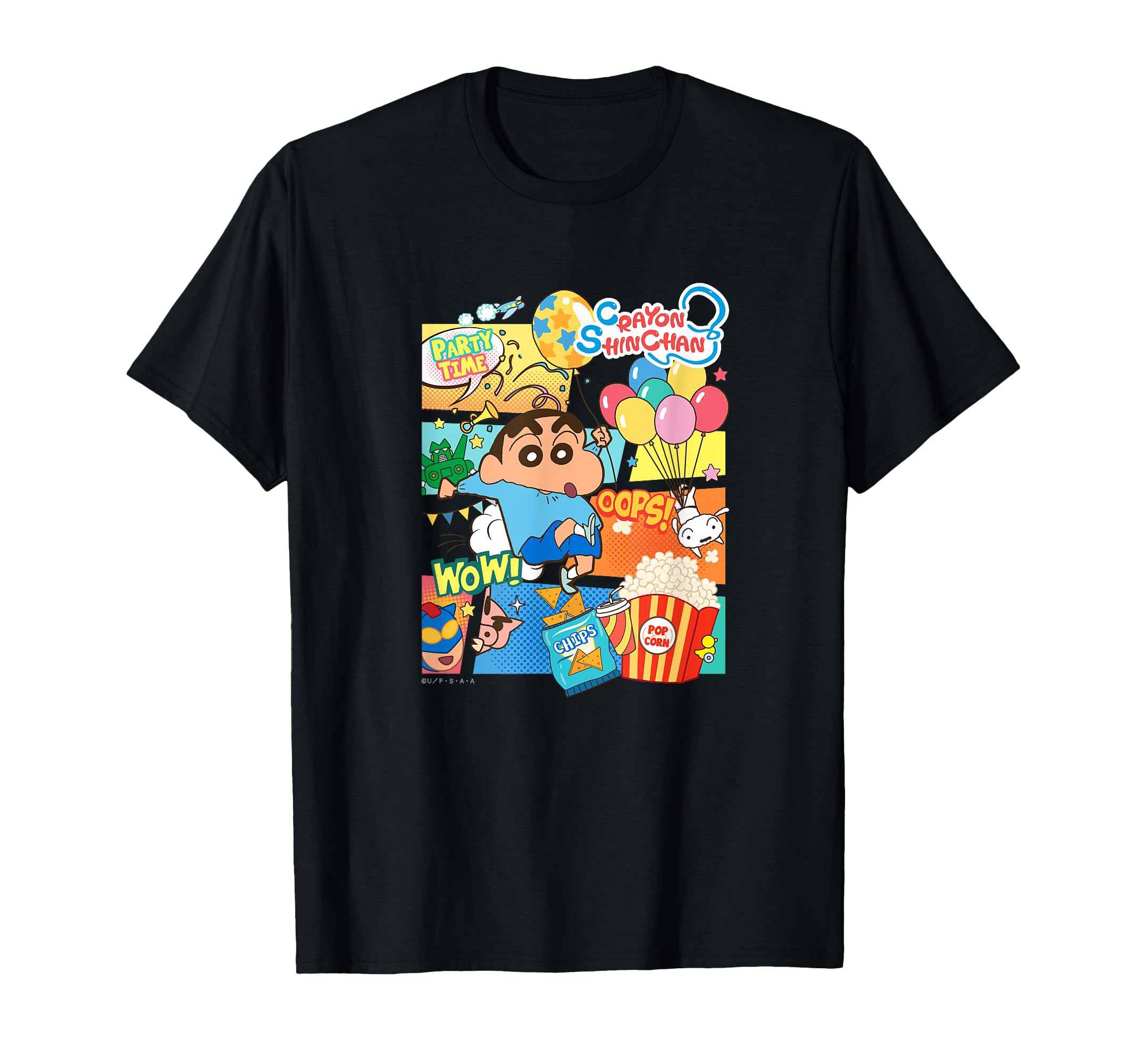 

Футболка Crayon American Comic Style Party Time Shin-chan Shin-chan чёрный