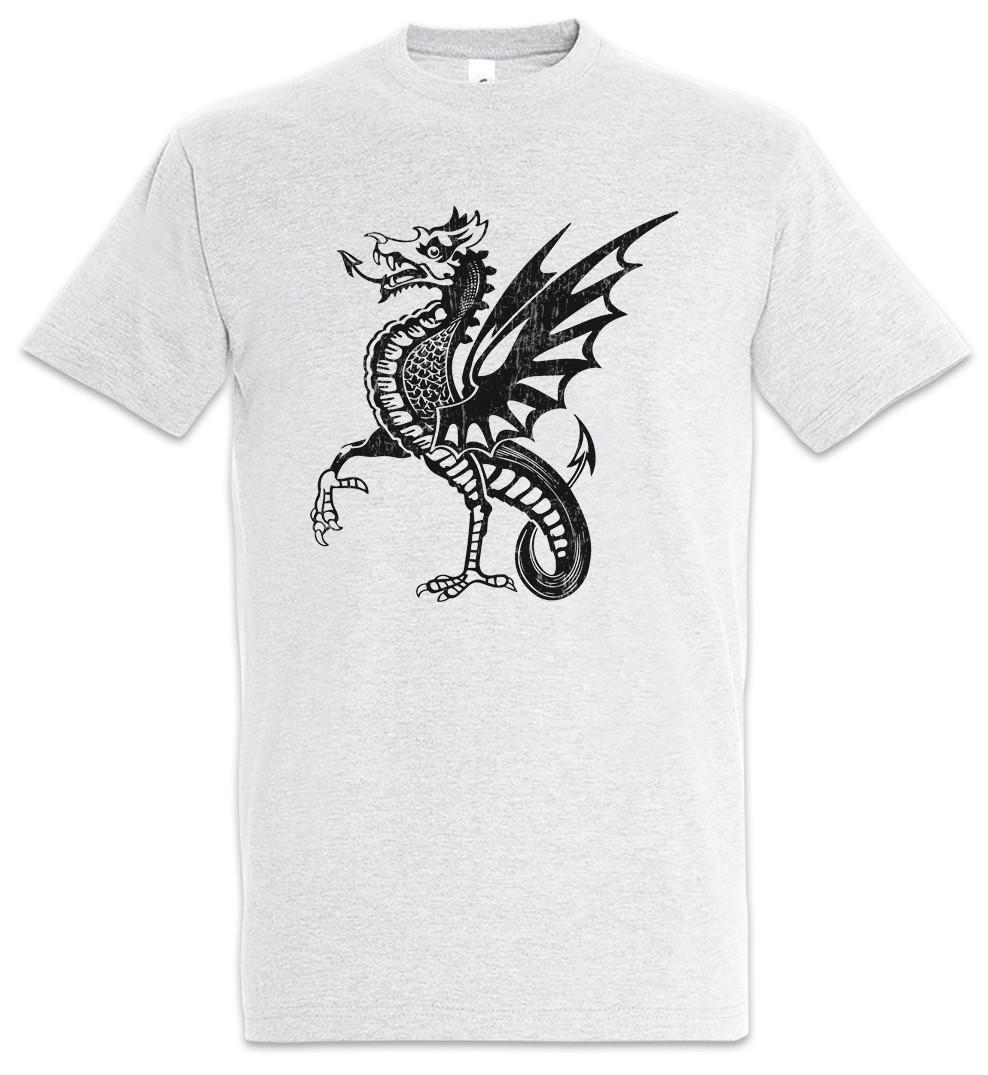 Dragon IV Mens T-Shirt Dragon Art Celtic Tattoo Knot Celtic Cross Cross 4XL