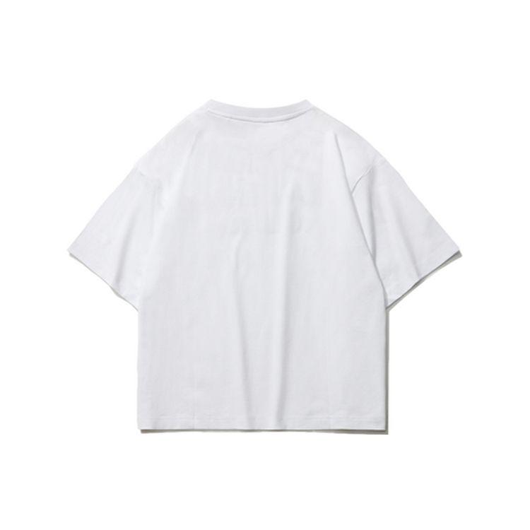 Li Ning Sports Fashion Series Letter Pattern Loose Short Sleeve T-Shirt Women Tops White AHSR780-2