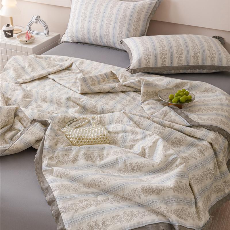 

Летнее одеяло Одеяло в французском стиле Одеяло Flora Lace Бытовое Машинная стирка Подходящее Прохладное и освежающее Одеяло 1pc sheet 245x245cm