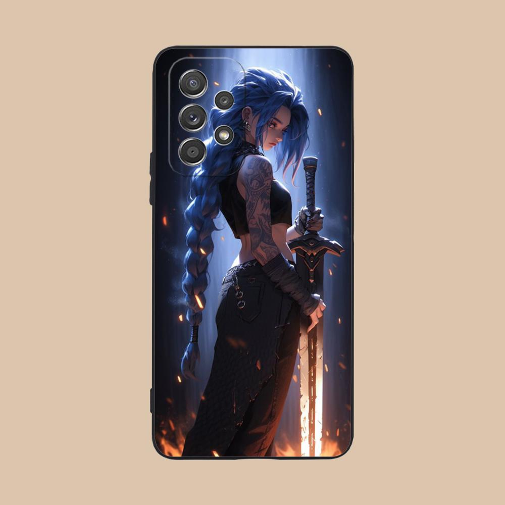 

Anime Girl Mobile Phone Case for Samsung Galaxy A56 55 54 53 52 51 36 35 34 23 16 15 5G Colorful Cover Cellphones Pretty Galaxy A51 5G