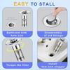 Stainless Steel Floor Drain Filter Washbasin Leak Plug Stainless Steel Odor Proof Bouncing Core Drains Hair Catcher Sink Straine