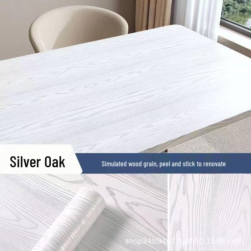 Waterproof, Wear-resistant Wood Grain Self-adhesive Sticker for Furniture, Wardrobe, Cabinet, and Wall Renovation.