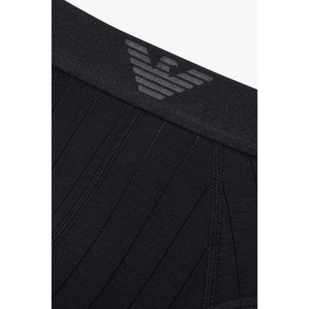 Emporio Armani Men S Rayon Brief With Eagle Banded Stripe