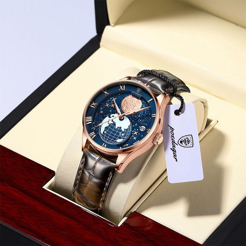 Top Neue Marke Wasserdicht Leuchtende Herrenuhr Ultraflach Kalender Quarz Modeuhr