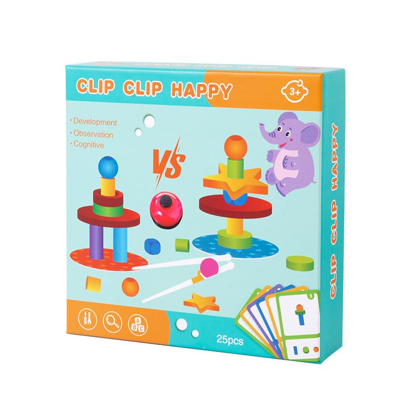 Wooden Stacking Puzzle Set For Kids Ages 3 To 6 With Large Blocks And Family Play