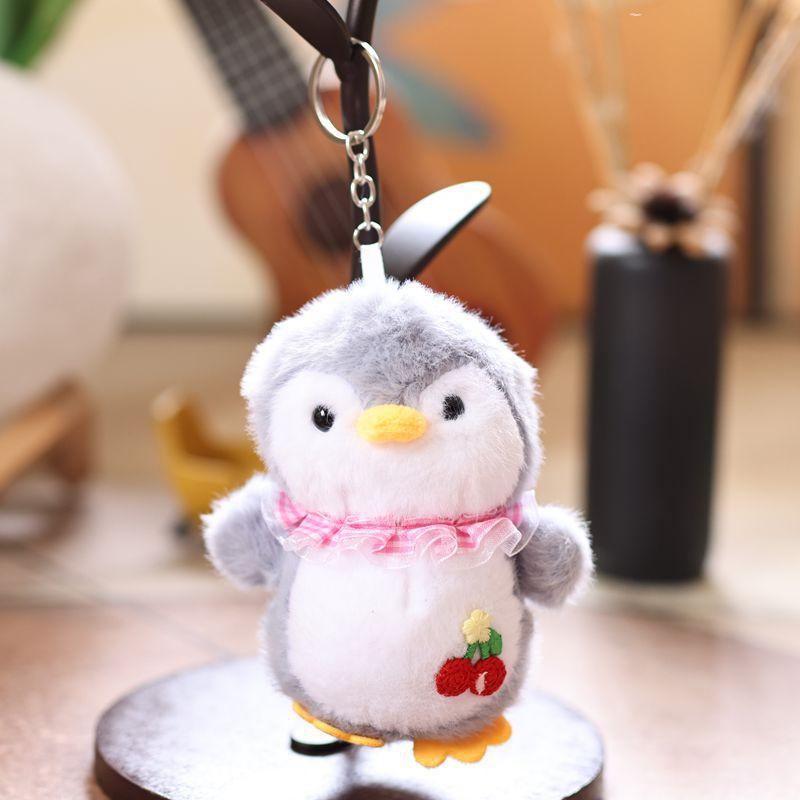 Cute Cartoon Penguin Plush Keychain Stuffed Doll Keyring Backpack Pendant Bag Hanging Decoration Lovely Gifts