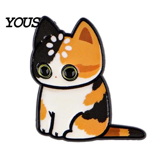 Cat Shape Brooch Cartoon Pin for Clothing, Enamel Kitten Alloy Badge Clothing Accessories Pin, Backpacks Hats Scarves Decorative Accessory,