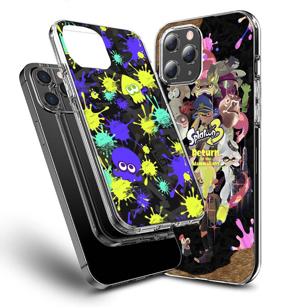 Game S-Splatoons Phone Case For Iphone 16E 15 Pro 14 Plus 17E 16 17 Pro Max Air 11 12 13 Mini Shockproof Capa Cute Cover TPU