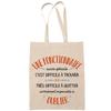 Tote Bag - PLANETEE - Tote Bag / Sac Cabas - Fairtrade Cotton - Printed In France - « A Civil Servant As Awesome As This » Design