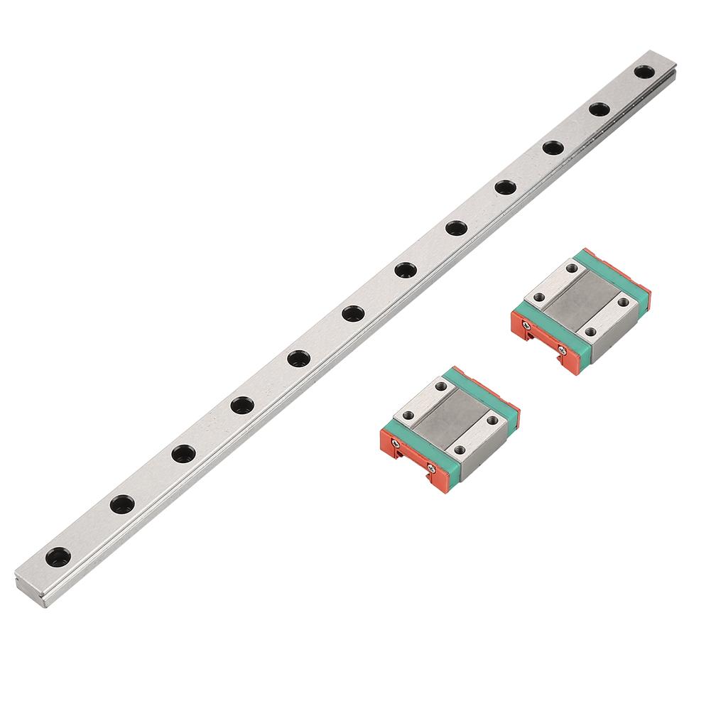 RockVOQRN MGN9H Linearführung – 100mm Schiene, 9mm Breite – Mit Kugelfeststeller & Schmierblock – Für Präzisionsgeräte