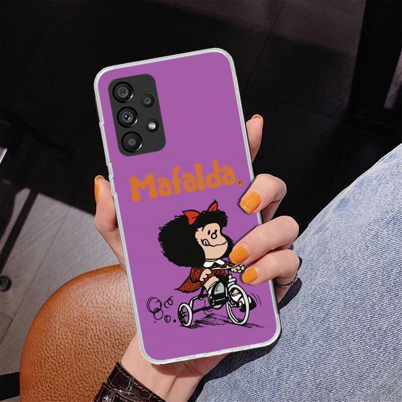Mafalda Cartoon Phone Case For Samsung Galaxy A17 A16 A15 A14 A13 A57 A56 A55 A54 A53 A37 A36 A35 A34 A33 A26 A25 A24 A23 Galaxy