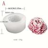 Peony Candle Silicone Mold Rose Shape Plaster Resin Making Tool DIY Flower Valentine Gift Candlelight Dinner Handmade Gift