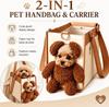 Tragbare Niedliche und Großvolumige Haustiertaschen Für Unterwegs Die Bärenplüsch-Hundeschultertasche Ermöglicht Dem Haustier, Seinen Kopf Herausstrecken