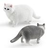 Export Simulation Shorthair Persian Cat Hairless Cat Model Children'S Cognition Pet Cat Desktop Static Ornament