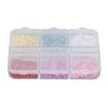 3D Flowers Nail Art Decorations 6 Colors Resin Nail Art Supplies for Home DIY Craft Nail Salons