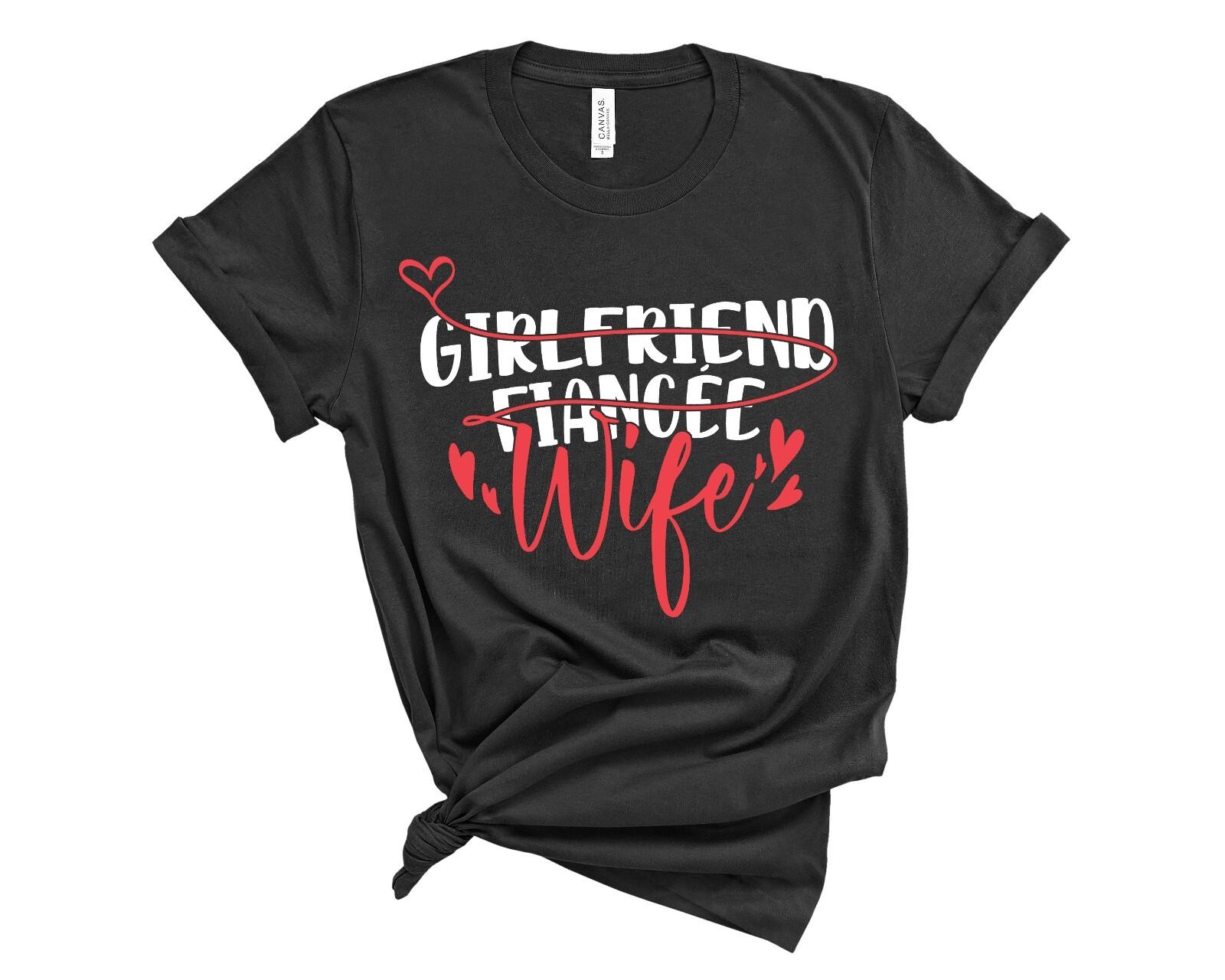Beautiful Gift for Your Girlfriend Fiancee Wife Couples Lovers Pink Black TShirt XXXXL