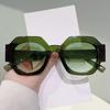 Wind Personality Round Frame Color Matching Fashion Sunglasses With The Same Street Shot Thin Summer Sunglasses
