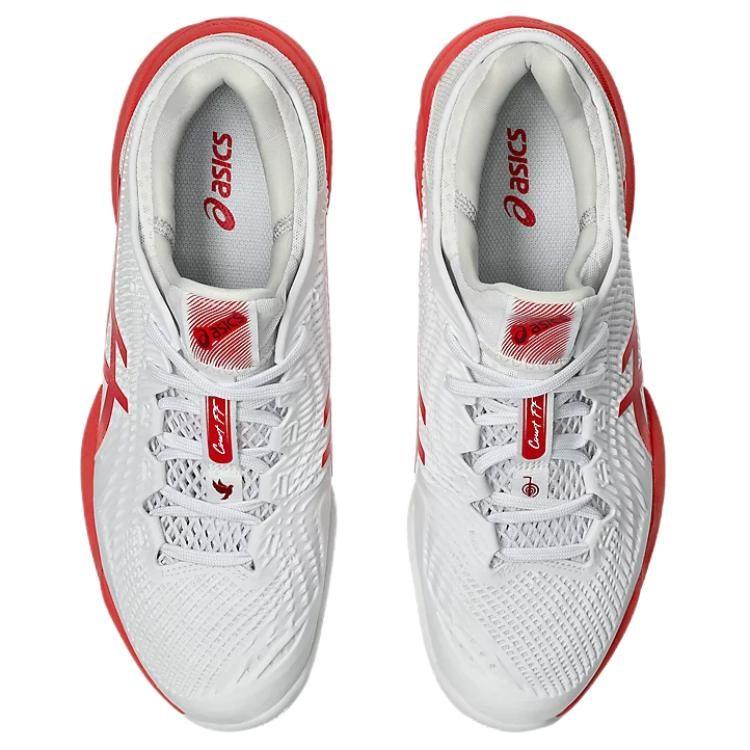 ASICS Court Ff 3 Novak Clay White Electric Red 1041A521-966