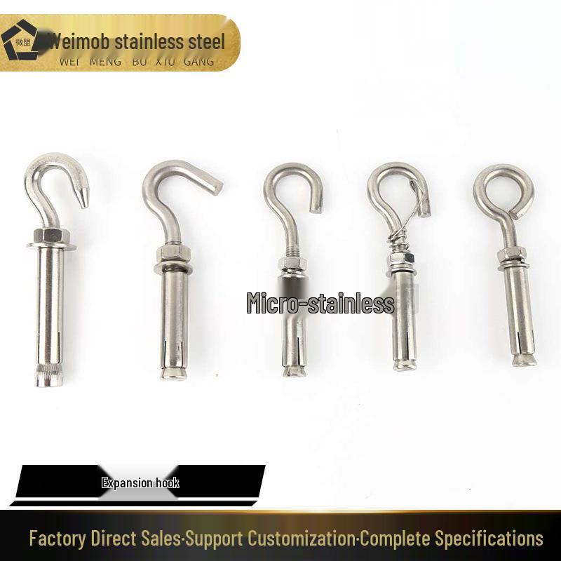 

Расширительный крюк из нержавеющей стали 304 для защиты от падения в канализацию, бельевой веревки, настенный крюк M6 Large Open