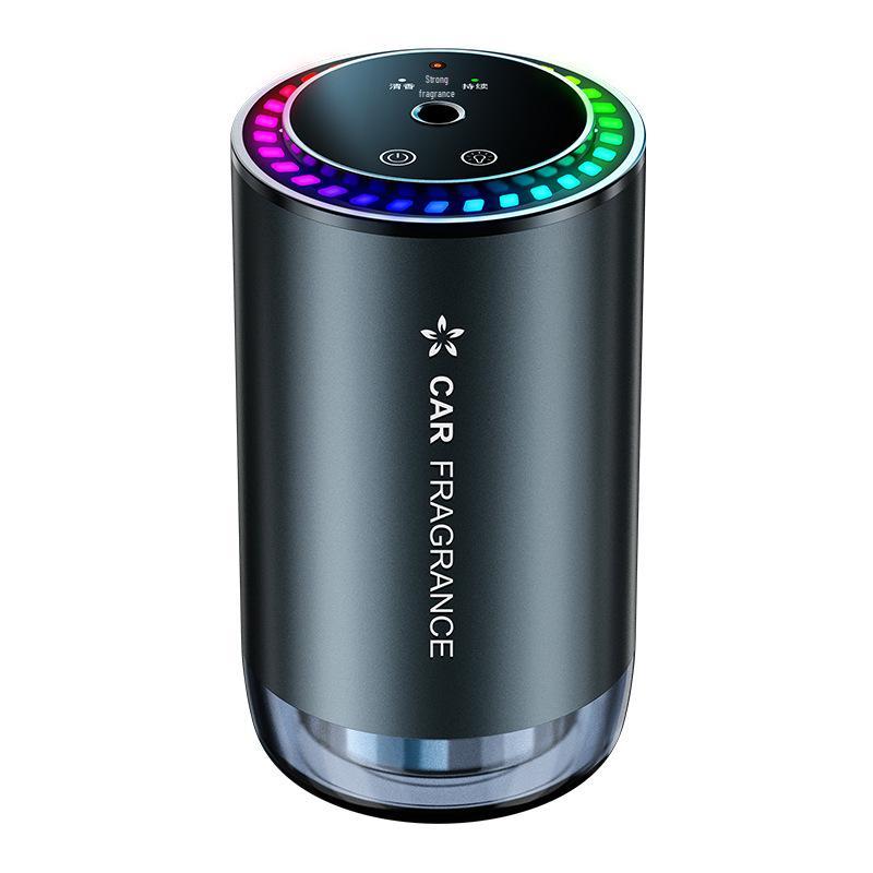 Automatic Car Aroma Diffuser with Aluminum Alloy, Seven-Color Ambient Light, and Starry Sky Ceiling Effect