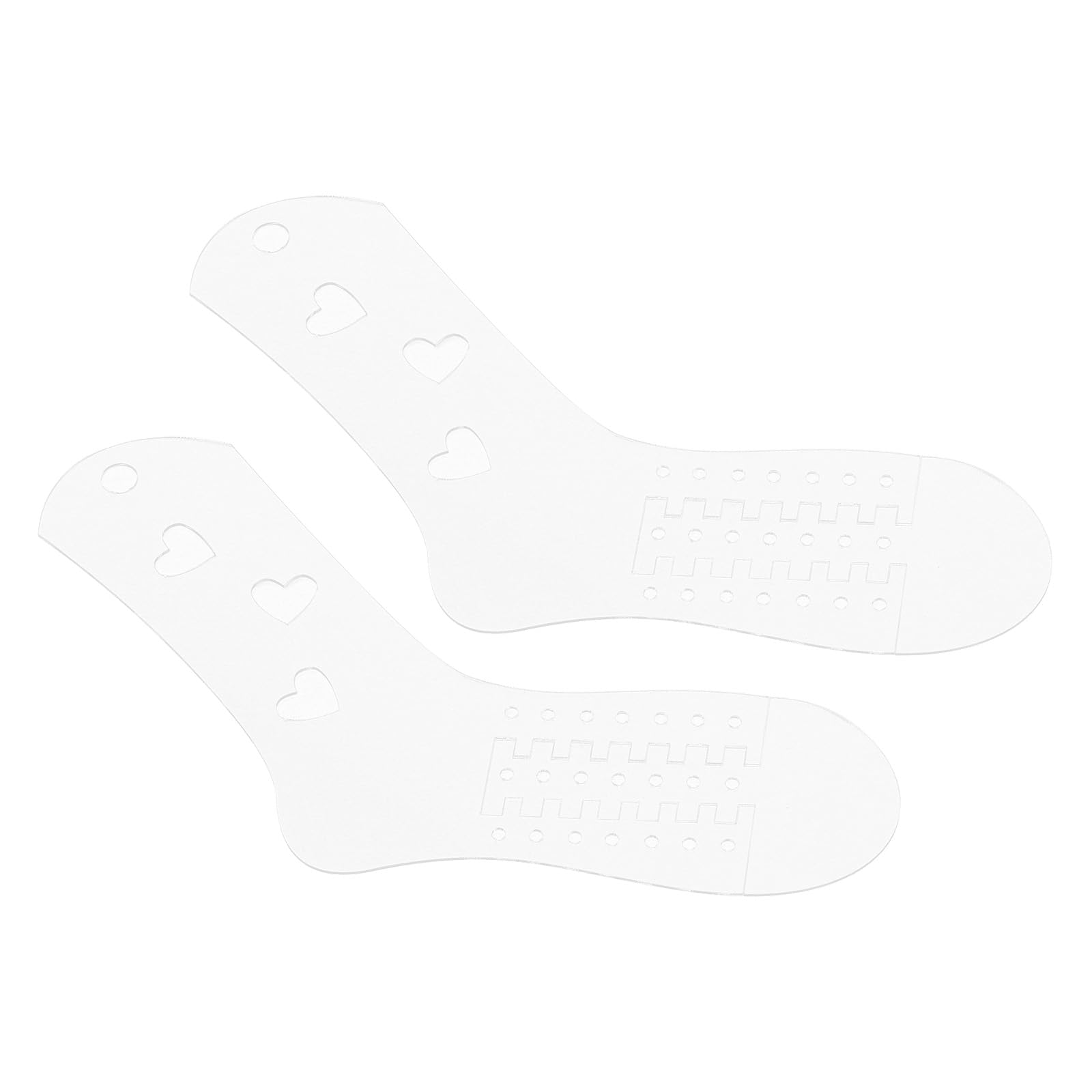 

PATIKIL Носок 1 Регулируемый Акрил и Сердце для Веселого Рукоделия Вязание Крючком и Спицами Блокираторы для Носков, Пара, Растяжители, Большой, Средний, Маленький, Формованные,