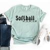 Softball Mama T-shirt, Women Softball Shirt, School Sports Gift, Game Day Tee, Softball Mom Top, Favorite Player Shirts, Women's Gift
