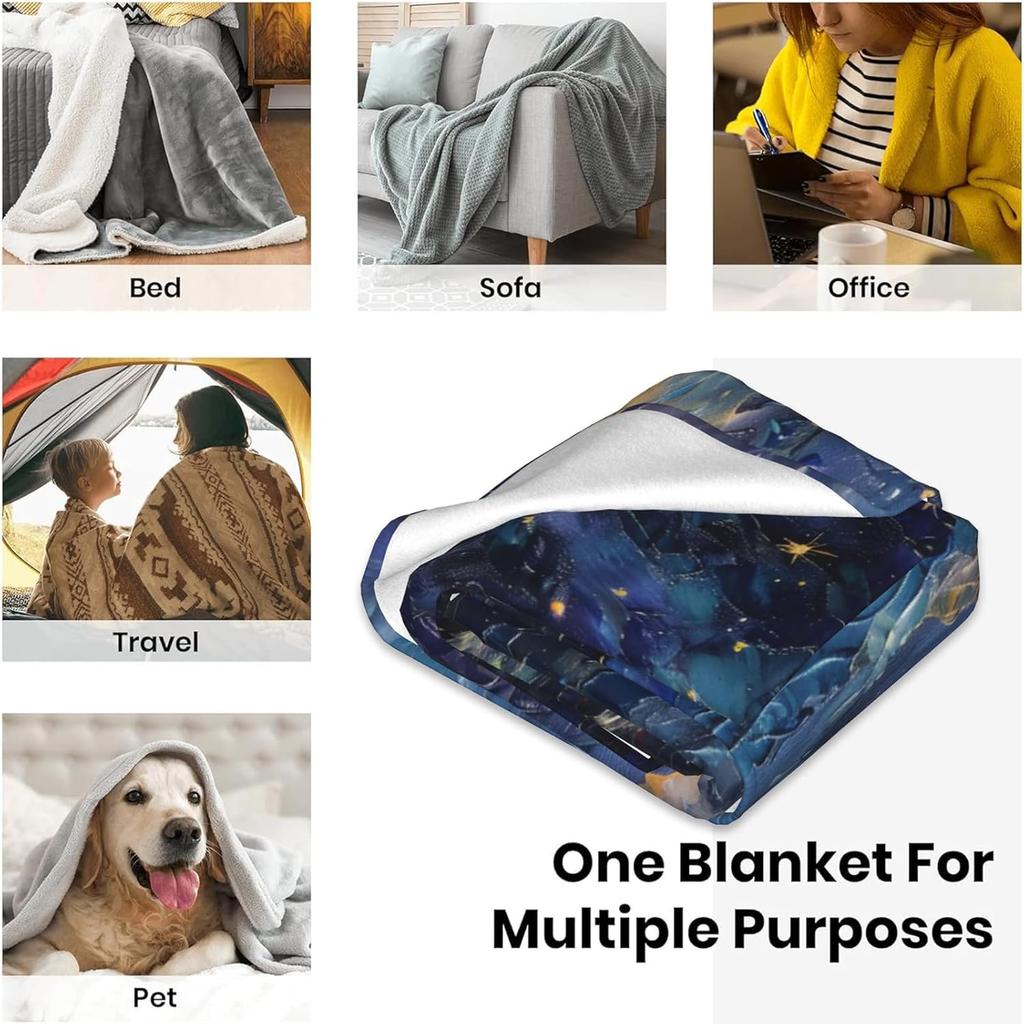 Vintage Butterfly Gifts, Colorful Butterfly Theme Blanket for Adults Women Kids, Cozy Fuzzy Warm Soft Throw Blankets for Bedroom