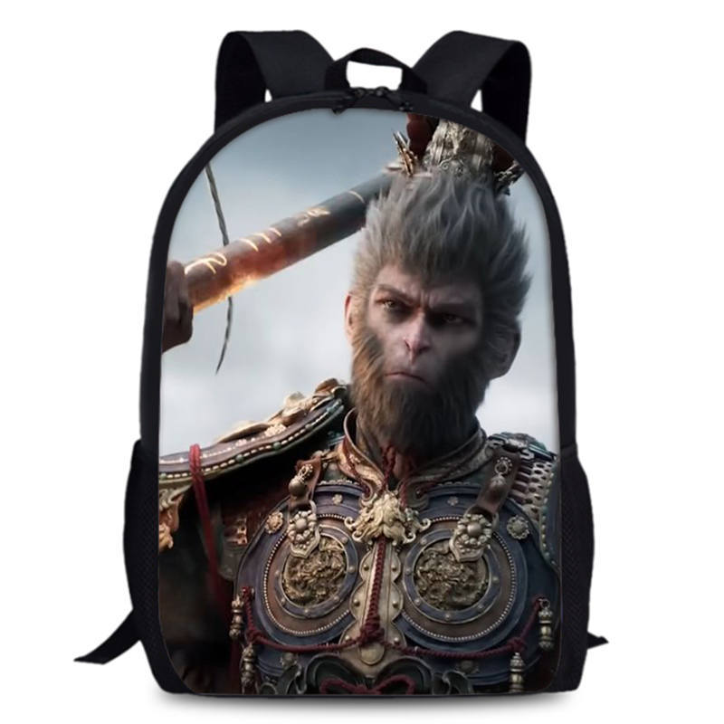 Black Myth Wukong Rucksack Black Myth Wu Kong 15 Zoll Studenten-Computerrucksack