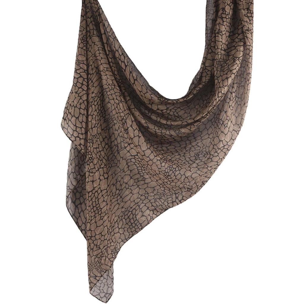 "Ethnic Watercolor Modal Cotton Shawl Satin Print Scarf for Women"