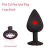 Silicone Cat Paw Anal Plug for Beginners - SM Training Anal Beads for Female Anus Dilation and Masturbation