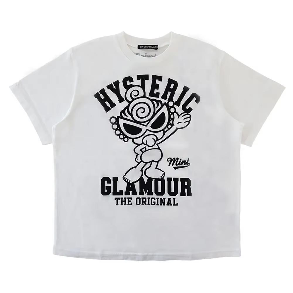 

Summer Hot-Sell New Black Super Pacifier Spread Hand Short-Sleeved Comfortable T-Shirt Loose Versatile Boys Girls T-Shirt S